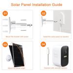 VUEBEE 7W Solar Panel for Eufycam Cameras - 2 Pack