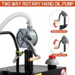 Mobile 45-Gallon Gas Tank with Pump and Casters