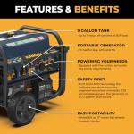 FIRMAN Tri Fuel 11400W Portable Generator with CO Alert