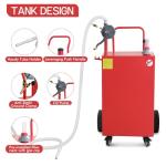 45 Gallon Mobile Fuel Tank with Pump and Wheels