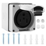 Knoweasy 50 Amp Weatherproof Power Outlet Box