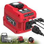 220W Power Inverter for Milwaukee 18V Batteries