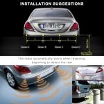 ZNDAW Reverse Parking Sensor System with 4 Sensors