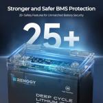 Renogy 12V 100Ah Lithium Battery with Self-Heating