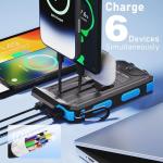 Durecopow 20,000mAh Solar Power Bank with Flashlight