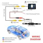 KoiLuvGo Car License Plate Backup Camera, 170°Wide-Angle Night Vision LED Camera, 8-Light Infrared Vehicle Camera, Anti-Fog HD Car Rear View Camera, for Cas Trucks SUVs Reverse Camera Systems