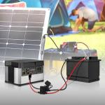 Alanph 2Pack 12AWG Solar 45A Connecter to O Ring Terminal, Dual Fuse Holder Cable, Compatible with Anderson Connector Port, for Automotive Portable Power Station Solar Generators- 2FT