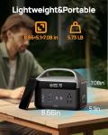 DaranEner Portable Power Station 60,000mAh with Storage Bag, 192Wh LiFePO4 Battery Backup, Solar Generator with 2×AC 300W(600W Surge) Outlets, USB-C 60W PD, for Camping, RV, Outdoor, Home Emergency