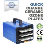 Enerzen O-UVC3 - HEPA + UV Light + 80,000 mg/h Industrial Ozone Generator for Eliminating Odors - O3 Machine Air Ionizer Deodorizer for Home, Room, Smoke, Car, Pet