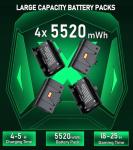 Xbox Controller Battery Storage Set with Charger Dock