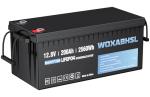 WOXABHSL 12V 200Ah LiFePO4 Battery - 4000+ Deep Cycles, Built-in BMS, UL-Certified for Trolling Motors, Boat, Marine, RV, Solar & Emergency Power