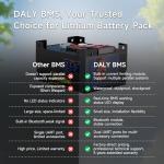 DALY BMS 12V 4S 150A LiFePO4 - Smart Bluetooth Battery Protection Board for 12 Volt Lithium Battery Pack for RV Trolling Motor Portable Power Station