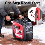 All-Power 3300W Portable Inverter Generator: Quiet Small Gasoline Generator CO-Sensor ECO Mode EPA Compliant 1.72 Gal Fuel Tank Gas Powered Emergency Backup for Outdoor Camping Home Use