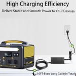 19V AC/DC Adapter Compatible with VTOMAN Jump 600X Portable Power Station Solar Generator Replacement 65W Power Supply Model YN-65WC190320W1 Battery Charger Power Cord Plug