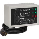 Westinghouse Outdoor Power Equipment ST Switch with Smart Portable Automatic Transfer Technology Home Standby Alternative, For Sump Pumps, Refrigerators, and More, Black and White