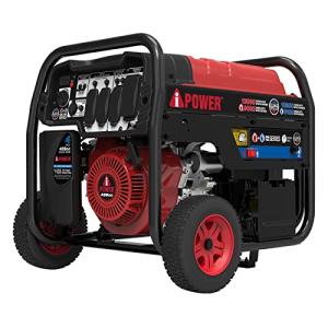 A-iPower SUA12000ED 12000 Watt Portable Generator Heavy Duty Gas & Propane Powered with Electric Start for Jobsite, RV, ED, Whole House Backup Emergency