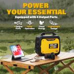ZEGJAW 2400-Watt Portable Inverter Generator, EPA Compliant, CO-Sensor, Eco-Mode Feature, Lightweight & Quiet Gas Powered Generators for Home Use