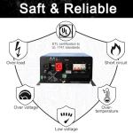 ZLPOWER UL1741 48V Inverter 8KW Solar Hybrid Off Grid 110/220Vac Low Frequency DC 48V AC Input 240V AC Output 120V/240V Split Phase Pure Sine Wave Converter with 2x80A MPPT Charger Controller 8000W