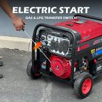 A-iPower SUA12000ED 12000 Watt Portable Generator Heavy Duty Gas & Propane Powered with Electric Start for Jobsite, RV, ED, Whole House Backup Emergency