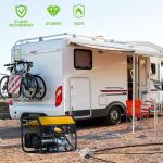 WYM world 30 Amp to 20 Amp 110 Generator RV Electric Cables, NEMA L14-30P to 4X 5-15R/5-20R Generator Distribution Adapter 4 Prong 30 Amp to 15 Amp/20Amp with Lighted End STW 10 AGW 1FT