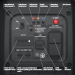 ZEGJAW 2400-Watt Portable Inverter Generator, EPA Compliant, CO-Sensor, Eco-Mode Feature, Lightweight & Quiet Gas Powered Generators for Home Use