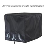 Waterproof Universal Generator Cover, 210D Oxford Cloth Heavy Duty Generator Protection Cover, Outdoor Generator Covers for Portable Generators, Small Outside Equipment Cover 25.6x20x20"