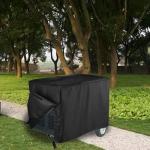 Waterproof Universal Generator Cover, 210D Oxford Cloth Heavy Duty Generator Protection Cover, Outdoor Generator Covers for Portable Generators, Small Outside Equipment Cover 25.6x20x20"