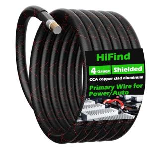 HiFind 20 Ft 4 Gauge Power Ground Wire Cable