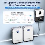 AOUSK 48V 320Ah Lithium Battery with Touchscreen