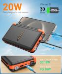 Solar Power Bank 46800mAh with 4 Cables