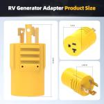 NEMA L5-30P to 15A Household Adapter for Generators