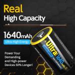 MACORUN 4-Pack CR123A 3V Lithium Batteries