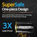 MACORUN 4-Pack CR123A 3V Lithium Batteries