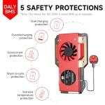 DALY 12V 100A Smart BMS with Display and Bluetooth