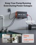 VEVOR 2500W Sump Pump Battery Backup System