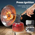 INTCOLL Compact Dual Fuel Camping Heater Option