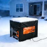 Heavy Duty Generator Cover, 32''Lx24''Wx24''H Generator Cover with Double-Layer Fabric, Side Access to Control Panel, Top Access to Add Fuel, All-weather Protective for Most 5500-15000 Watt Generators