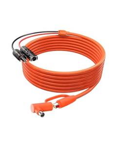 Naubluvo 3M(10FT) Solar Connector to DC 8mm Adapter Cable,12AWG+14AWG Solar Cable Connector to DC8020/DC7909 Compatible with Jackery BLUETTI Anker GZ Yeti Portable Power Station, for Solar Panel