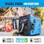 Pulsar 6000W Dual Fuel Inverter Generator with Remote Start