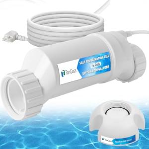 TonGass Up to 40000 Gallons Pool Salt Chlorinator Generator with Pool Salt Cell Stand Compatible with Hayward W3T-CELL-15/BLT15H Saltwater Generator for In-Ground Swimming Pools Up to 40K Gallons