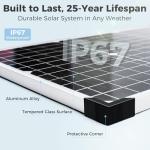 Voltset Solar Panel Kit 30W 12V, Solar Battery Trickle Charger Maintainer, Waterproof Solar Panel + Upgrade Charge Controller + Adjustable Mount Bracket for Boat RV Motorcycle Marine