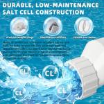 TonGass Up to 40000 Gallons Pool Salt Chlorinator Generator with Pool Salt Cell Stand Compatible with Hayward W3T-CELL-15/BLT15H Saltwater Generator for In-Ground Swimming Pools Up to 40K Gallons