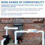 TonGass Up to 40000 Gallons Pool Salt Chlorinator Generator with Pool Salt Cell Stand Compatible with Hayward W3T-CELL-15/BLT15H Saltwater Generator for In-Ground Swimming Pools Up to 40K Gallons