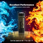 JESSPOW 14430 Battery, 14430 3.2V 450mAh LiFePo4 Rechargeable Solar Batteries 4 Pack for for Solar Panel Outdoor Garden Lights, Solar Panel Light, Tooth Brush, Shaver, Flashlight (NOT AA Battery)