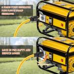 Tellegloww NEMA L6-30 Generator Extension Cord, NEMA L6-30P Male Plug to L6-30R Female Receptacle 3 Prong 30 Amp Generator Locking Power Cord, 3x12 Gauge, 250volt 7500watts Power Cable(10ft)