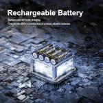 JESSPOW 14430 Battery, 14430 3.2V 450mAh LiFePo4 Rechargeable Solar Batteries 4 Pack for for Solar Panel Outdoor Garden Lights, Solar Panel Light, Tooth Brush, Shaver, Flashlight (NOT AA Battery)