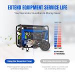 30x30x27 Inch Generator Cover. Available in 25/27/28/30/32/38 Inches. 900D Heavy-Duty Oxford Fabric with Advanced Windproof Buckles.Open top to add fuel. Suitable for Most 6000-13000W Generator.Black