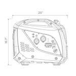 Firman W01784 Portable Generator, Gas, Recoil-Start With Parallel Kit, 2100/1700-Watt - Quantity 1