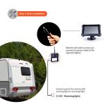 Yuwei Digital Wireless Backup Camera System,YW-77214 Dual HD 720P Camera Wireless Reverse System with Night Vision and Wide Viewing Angles, 7inch Wireless Monitor Split Screen for Trailer, RVs, Ca