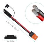 ZkeeShop XT60i to SAE Solar Charging Cable 1.5M